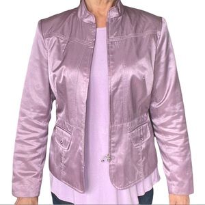 Lavender blazer with matching lavender sleeveless top